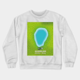 Mummelsee Black Forest Germany map Crewneck Sweatshirt